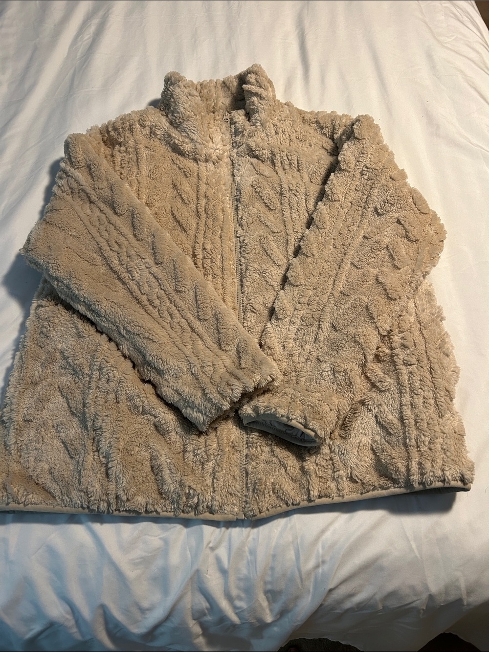 Cozy Sherpa Jacket - Cream